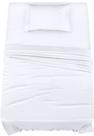 Conjunto de lençóis Utopia Bedding Twin Brushed Microfiber White