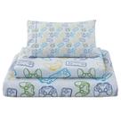 Conjunto de lençóis Viviland Full Size Boys Grey Microfiber 4 peças