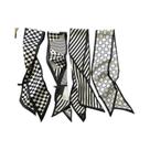 Conjunto De Lenços De Seda Para Mulheres Com 4 Peças, Faixas De Cabelo, Acessórios Para Cabeça,