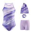 Conjunto de Leotardo Tstiti para Meninas - Ginástica - 4 Peças Confortáveis
