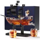 Conjunto de Licoreira Kollea Navio Pirata 1080ml com 2 Copos