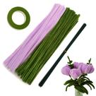 Conjunto de limpadores de cachimbo Clamecy Purple Olivegreen 200 unidades com fios