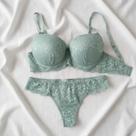 Conjunto de lingerie amorelie rendado com gripir feminino
