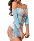 Conjunto de lingerie Buitifo Fishnet Babydoll Bodysuit para mulheres