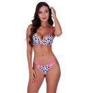 Conjunto de Lingerie com Bojo Onça e Vaquinha Animal Print- c4 RAISSA