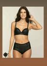 Conjunto de Lingerie Couro e Renda Chintz