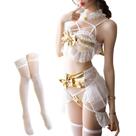 Conjunto de lingerie de cosplay sexy feminina, roupa íntima de anime, lingerie sexy Little Angel Demon, pijama de cosplay, terno sexy (YTH126-3Y)