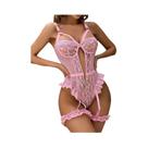 Conjunto de Lingerie Feminina Vermelho Floral com Renda - Sutiã com Aro e Calcinha