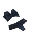 Conjunto de lingerie fio série, lateral larga e reforçado up