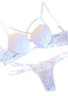 Conjunto de lingerie glamour com detalhes em corrente