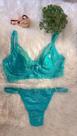 Conjunto de lingerie renda floral com fio Conjunto de lingerie renda floral com fio