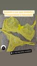Conjunto de lingerie rendado tamanho M