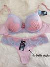 Conjunto de lingerie-Rosê com fio duplo
