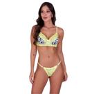 Conjunto de Lingerie sem Bojo e Renda Onça e Vaquinha Animal Print - C13 CONJUNTO DUDA