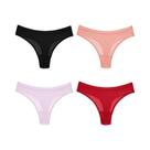 Conjunto De Lingerie Sexy Para Mulheres Com 4 Peças, Tanga De Algodão Listrada, Respirável,