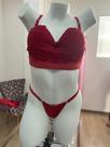 Conjunto de lingerie Stela - cor: vermelho sangue