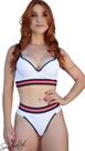 Conjunto de lingerie super confort e estruturado com elástico esportivo e calcinha fio duplo.
