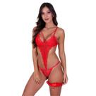 Conjunto de Lingerie Sutiã sem Bojo com Strappy e Renda Body com Perneira -c6 BODY RENATA Conjunto de Lingerie Sutiã sem Bojo com Strappy e Renda Body com Perneira -c6 BODY RENATA