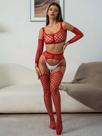 Conjunto de Lingerie Vermelho de Renda ElaShopp