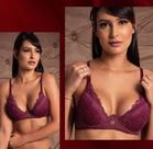 Conjunto de Lingerie Vermelho Lageli Ref: 23286
