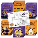 Conjunto de livros de atividades X1zuue Halloween, 24 unidades, 17,5 x 12,5 cm