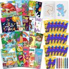 Conjunto de livros de colorir Elfew 20 com lápis de cor para crianças de 2 a 4 anos