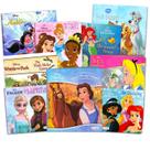 Conjunto de livros Disney Princess e Disney Frozen para crianças, pacote com 9