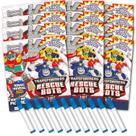 Conjunto de livros para colorir Bendon Transformers Rescue Bots, pacote com 12