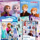 Conjunto de livros para colorir Disney Frozen 2 com adesivos para crianças