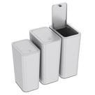 Conjunto de lixeiras N. NETDOT, pacote com 3 (15 L e 10 L) com tampa para casa/escritório