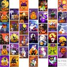 Conjunto de lona Harloon Halloween pré-desenhado 20x25cm 36 unidades
