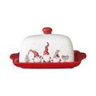 Conjunto De Louças Cerâmicas Do Papai Noel Nórdico, Prato, Talheres, Estilo Ocidental Para Arroz E