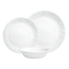 Conjunto de Louças Corelle 12 Peças Trama de Linho em Vidro Temperado Conjunto de Louças Corelle 12 Peças Trama de Linho em Vidro Temperado