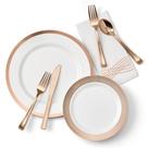Conjunto de louças da Madee PREMIUM Elegant Plastic 175 unidades