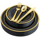 Conjunto de louças descartáveis JOLLY CHEF 125 unidades para 25 convidados Conjunto de louças descartáveis JOLLY CHEF 125 unidades para 25 convidados