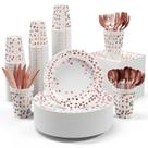 Conjunto de louças descartáveis JOLLY PARTY 350 PCS