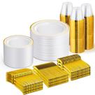 Conjunto de louças descartáveis WELLIFE 450 unidades para 75 convidados