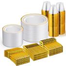 Conjunto de louças descartáveis WELLIFE 600 unidades para 100 convidados