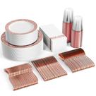 Conjunto de louças FOCUSLINE 350 quilates em ouro rosa para 50 convidados