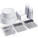 Conjunto de louças FOCUSLINE 350 Silver para 50 pessoas com pratos