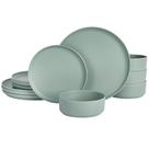 Conjunto de louças Gibson Home Canyon Crest Sage Green 12 unidades