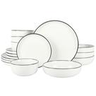 Conjunto de Louças Gibson Home Oslo - 16 Peças de Porcelana Branca