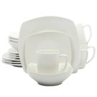 Conjunto de Louças Gibson Home Zen Buffet - 16 Peças de Porcelana Branca Conjunto de Louças Gibson Home Zen Buffet - 16 Peças de Porcelana Branca