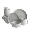 Conjunto de Louças Gibson Home Zuma - 16 Peças Cinza Claro Conjunto de Louças Gibson Home Zuma - 16 Peças Cinza Claro
