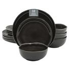 Conjunto de louças Gibson Soho Lounge Nardini 12 peças pretas