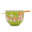 Conjunto de louças Silver Buffalo Sanrio Hello Kitty Mushroom