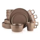 Conjunto de louças Stone Lain Coupe Matte Brown Svc para 4 16 unidades