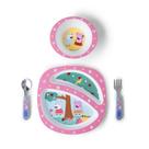 Conjunto de louças The First Years Peppa Pig Toddler 4 peças