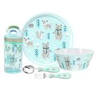 Conjunto de louças zak! Forest Friends com garrafa de água Kids 3+