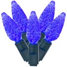 Conjunto de Luces LED Vickerman 100 Luces C6 Azules en Cable Verde